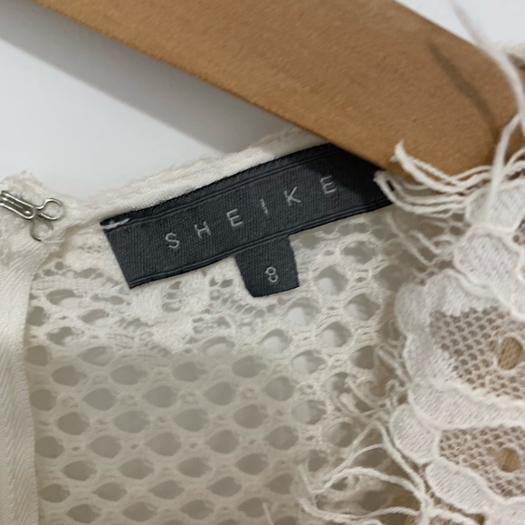 SHEIKE White Romance Lace Long Sleeve Onesie Romper Playsuit - Picture 8 of 14